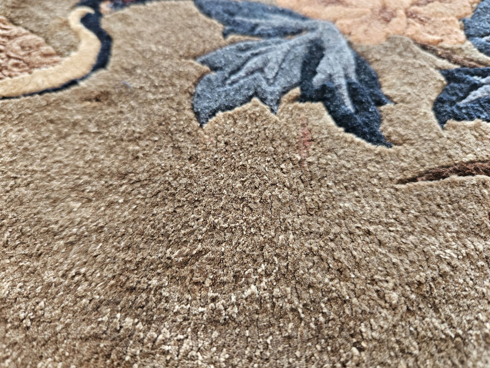 Luxurious Rug 100% SILK/China/Hand-Tied/Crane Motif/1950s