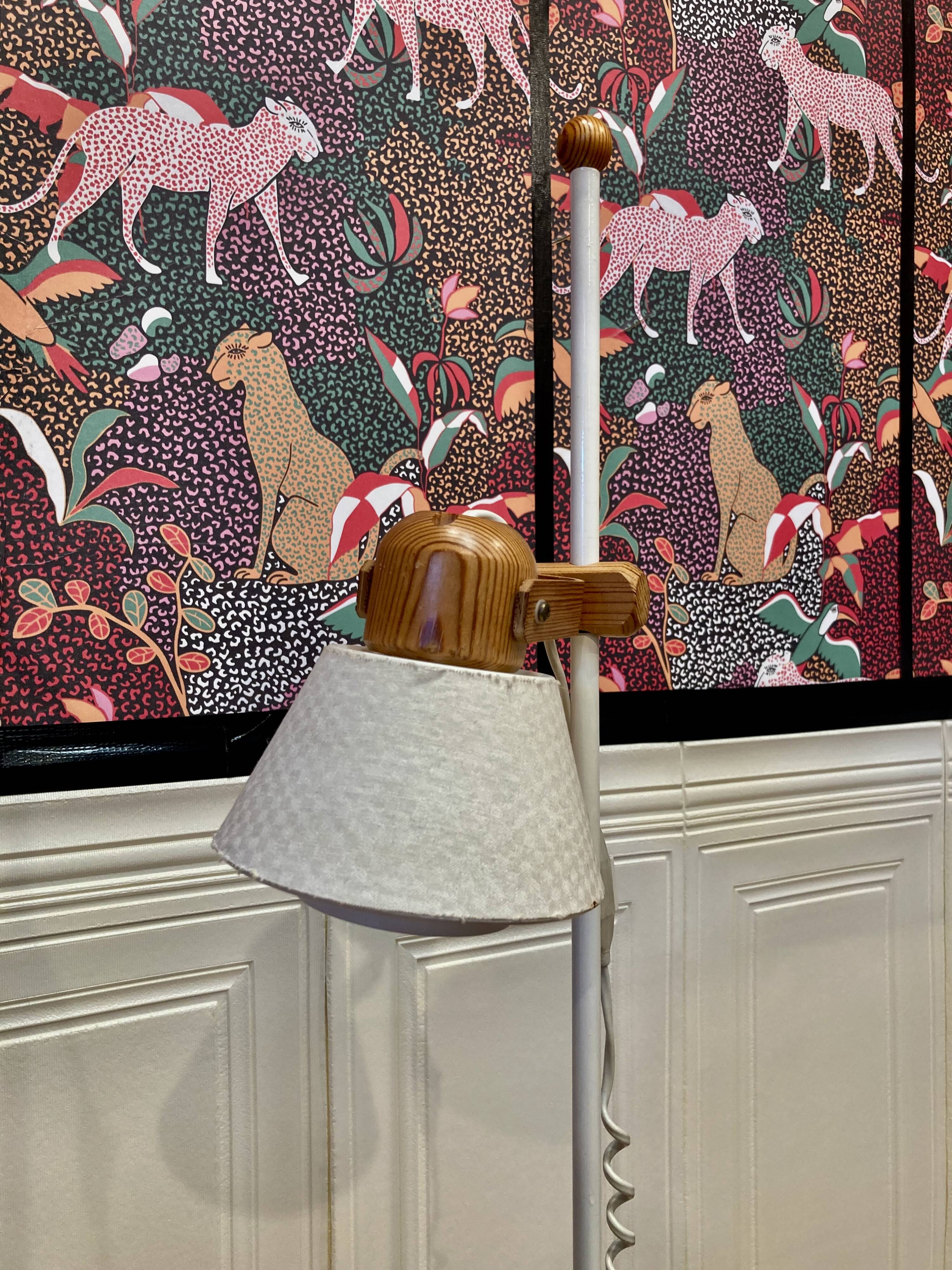 Modular Scandinavian design floor lamp.