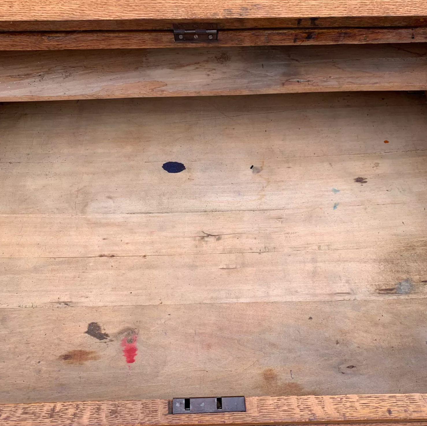 Oak sloping secretary