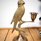 Brass bird candle holder