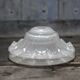Pair of glass lampshades, glass bowl for suspension, globe for chandelier.