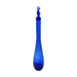 Bouteille en verre bleu cobalt