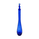 Bouteille en verre bleu cobalt