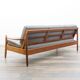 Sofa, teak daybed, reupholstered, 1960s