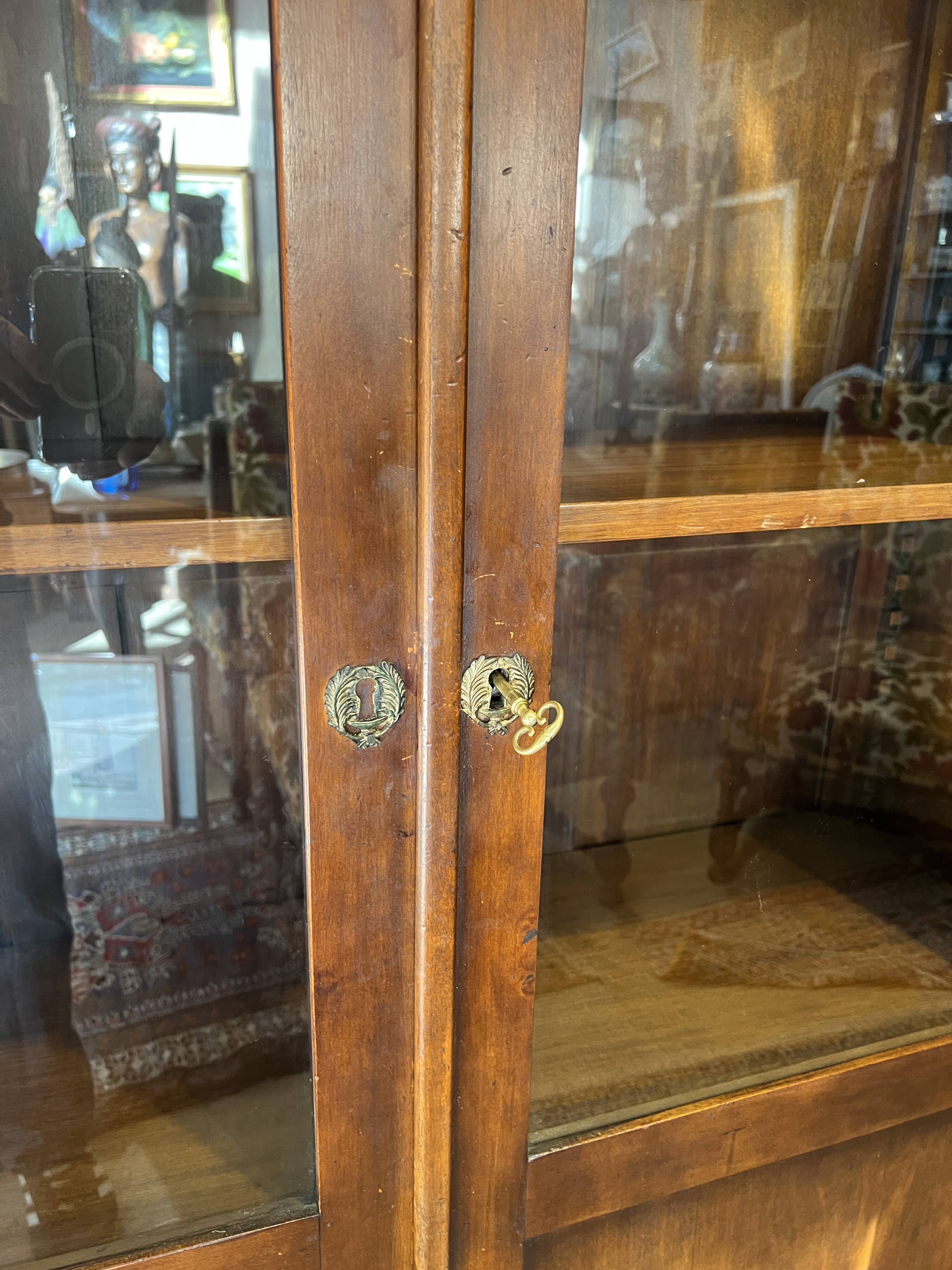 Vitrine-bibliothèque, 2 portes, Style Empire