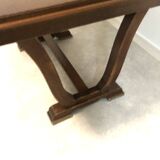 Oak table with extensions for art deco style dining room