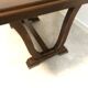 Oak table with extensions for art deco style dining room