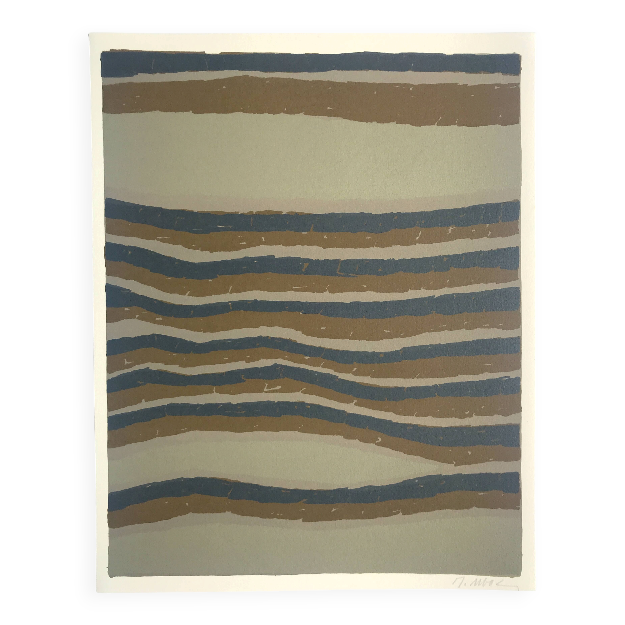 Raoul UBAC, The Earth III, 1978: Original lithograph signed in pencil.