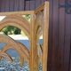 Bamboo Palm Mirror Screen by Vivaï Del Sud Italy 1970