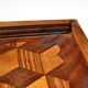 Old marquetry wooden tray