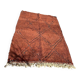 Traditional Beni Ourain Berber rug with brown patterns, 150/250 cm.