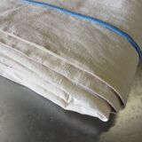 Antique linen sheet with JB embroidery