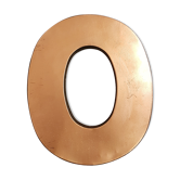 Metal O letter