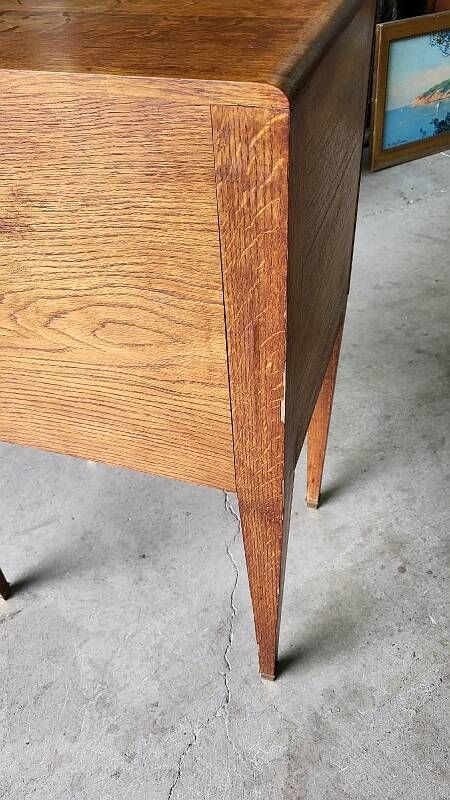 Meuble menagere art deco en chene
