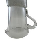 Large stylized glass pitcher
