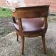 Louis Philippe leather office armchair