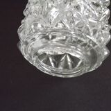 French vintage retro clear cut glass chandelier replacement shade