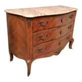 Louis XV style chest of drawers in veneer