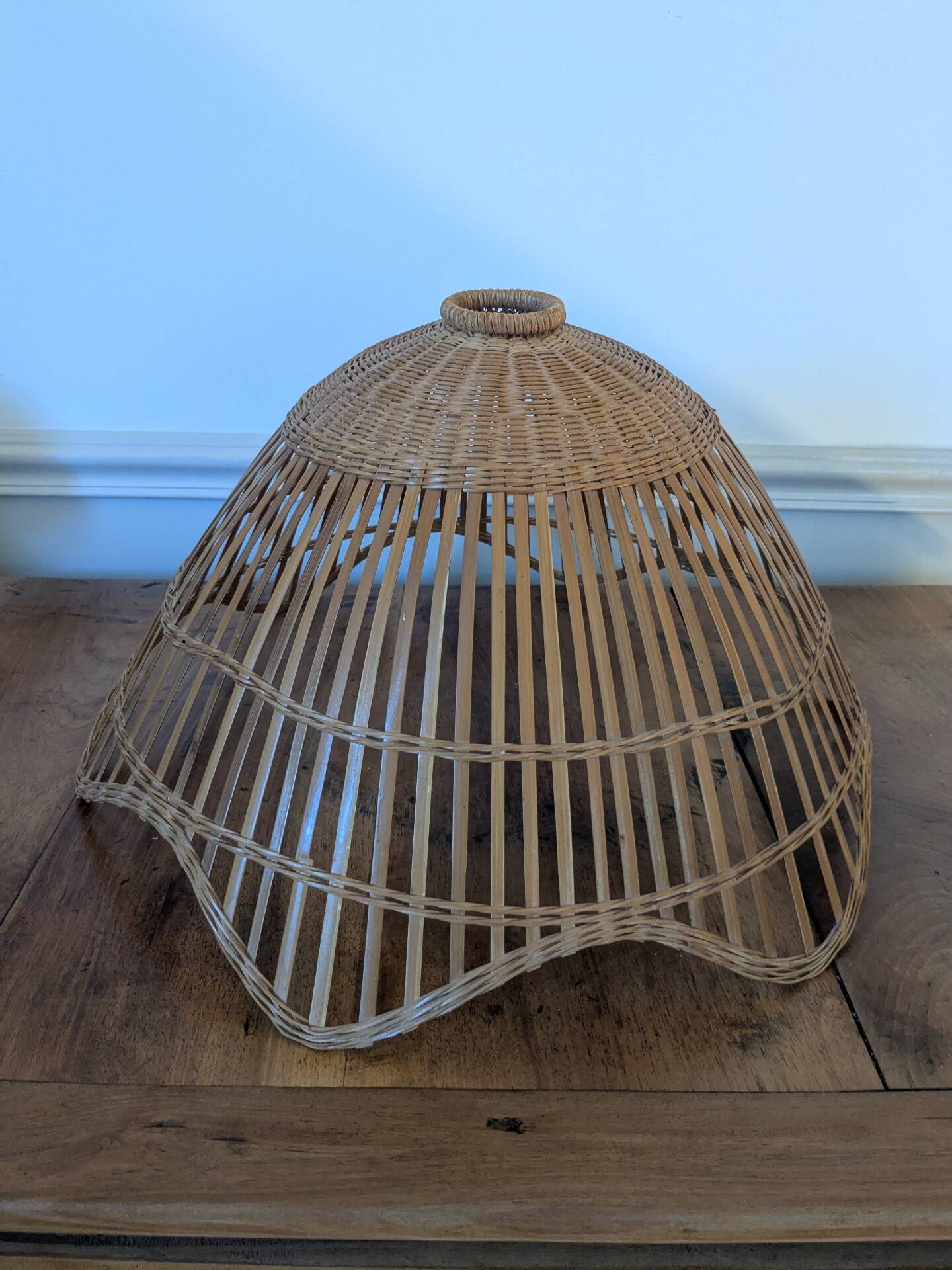 Rattan lampshade