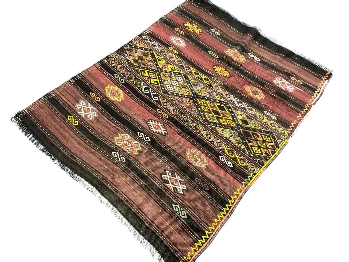 Oushak Handwoven Tribal Kilim Rug