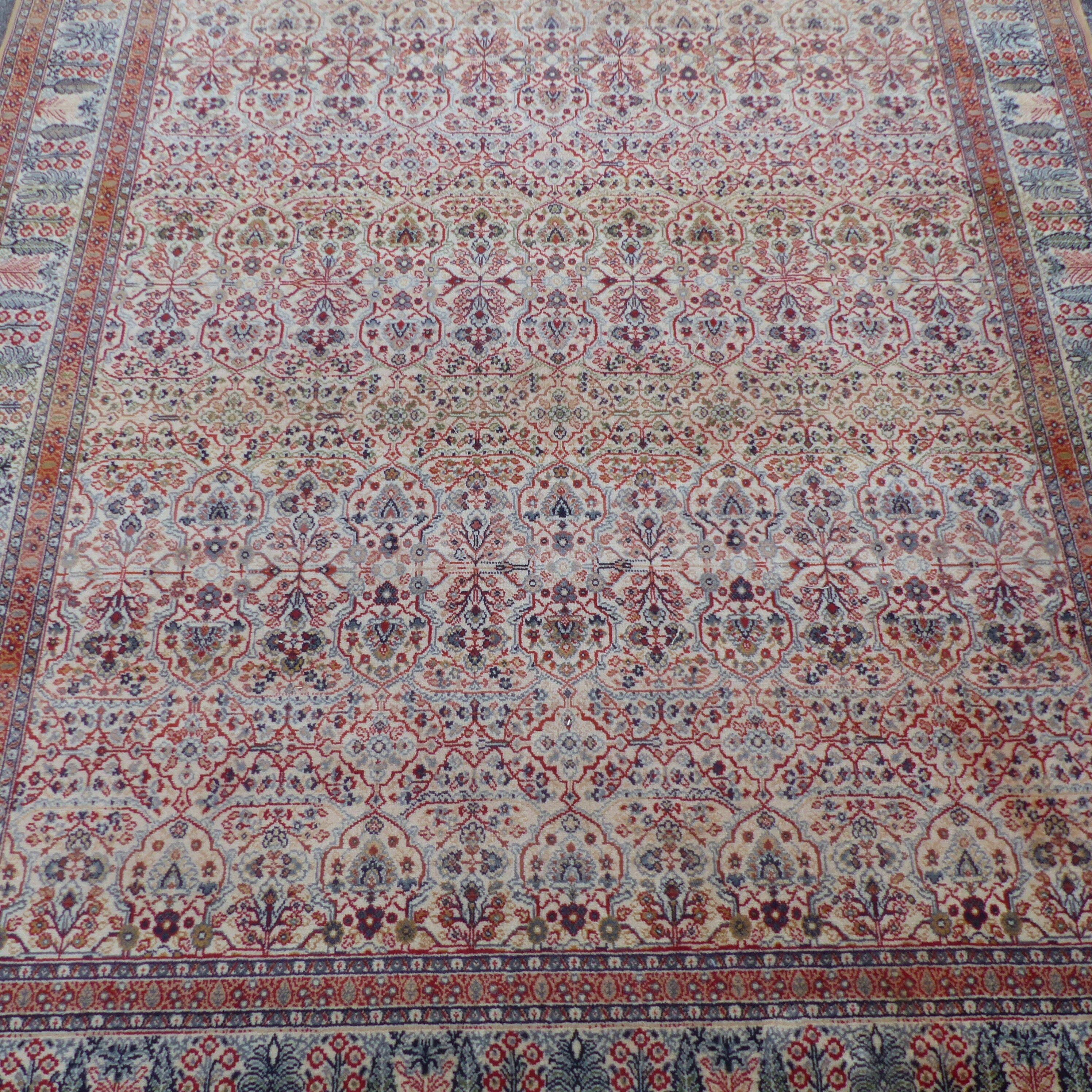 Tefzet oriental rug knotted hand wool on wool