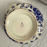 Soup bowl in earthenware stamped numbered decoration hand