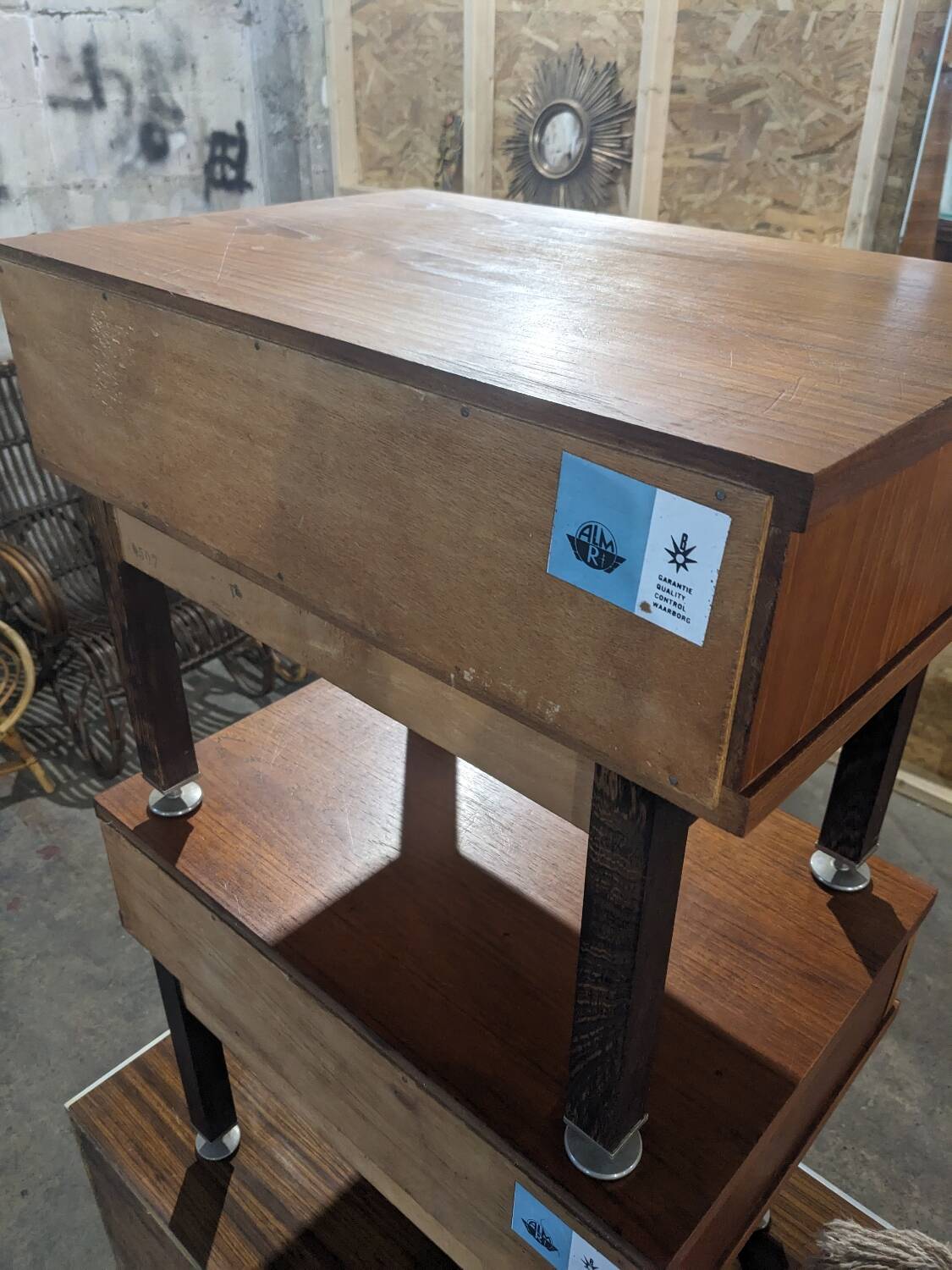 Pair of vintage bedside tables