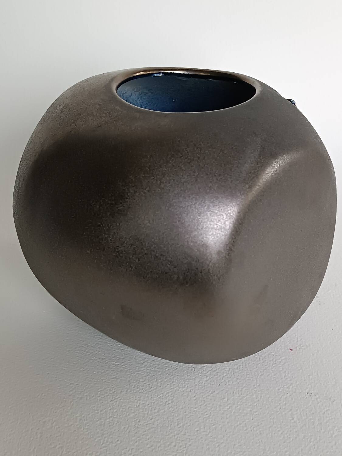 Max Idlas ceramic vase and colored concretions