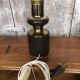 Old vintage golden & brown metal lamp base