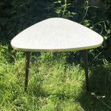 Tripod table end of sofa formica vintage 60s