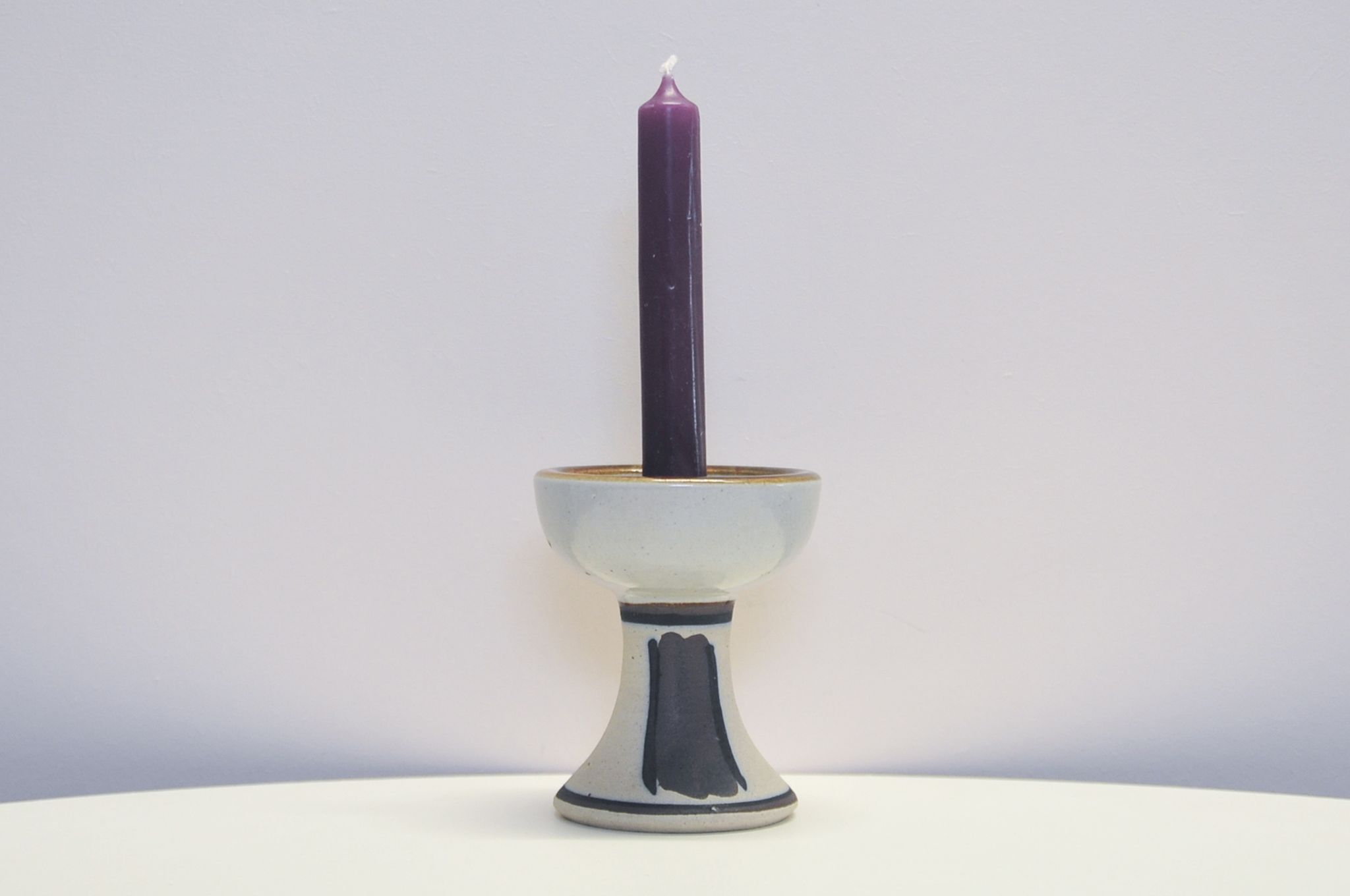 Chandelier en poterie vintage danoise Hanne Stentøj