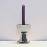 Danish vintage pottery candlestick Hanne Stentøj