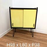 Vintage sideboard in yellow formica