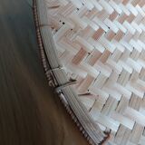 Conical shaped rattan suspension