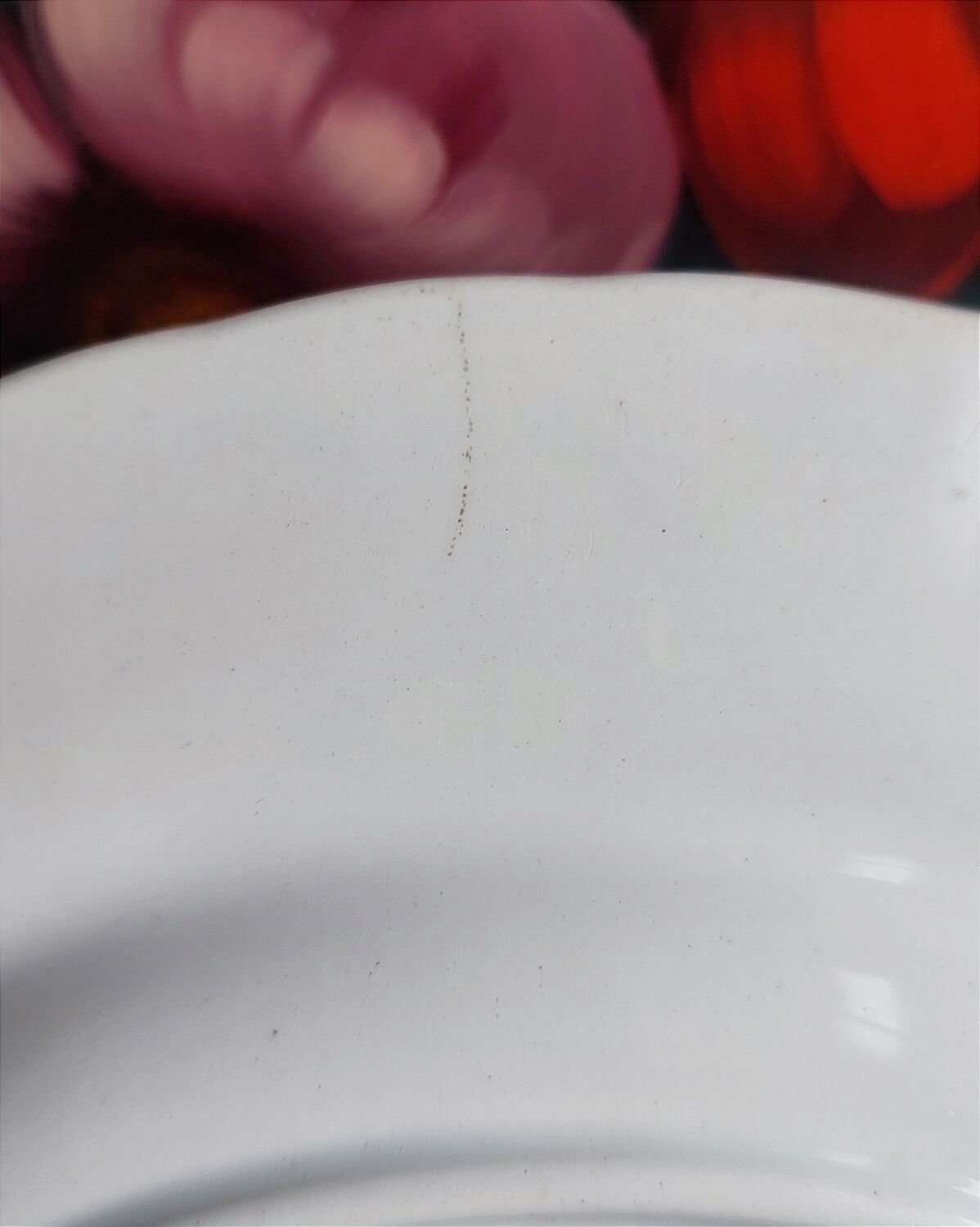 Set of 4 antique plates - Creil & Montereau - Opaque porcelain -