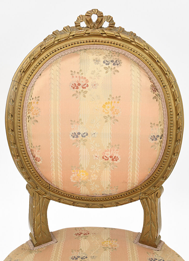 Gilded wooden living room in Louis XVI style