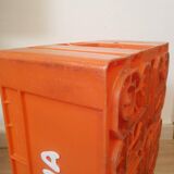 Vintage Orangina advertising bottle crate