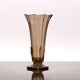 Vintage smoked glass Art Deco vase