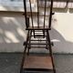 Chaise haute pour bébé en bois transformable en petit bureau des  année 50