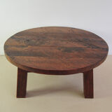 Round brutalist coffee table