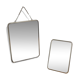 Silver-plated barber mirrors