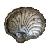 Empty pocket vintage brass shell shape