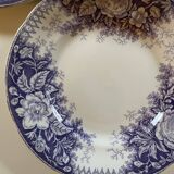 Assiettes dessert Sarreguemines modèle Jardinière XIXEME