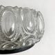 Vintage round molded glass ceiling light