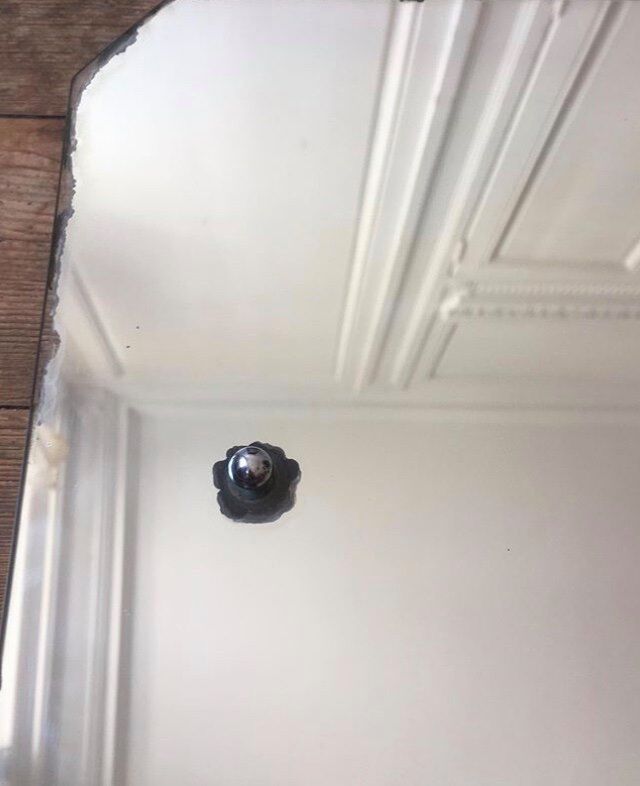 Barbier style mirror to hang - 45x30cm