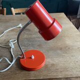 Lampe articulée en métal rouge, années 60