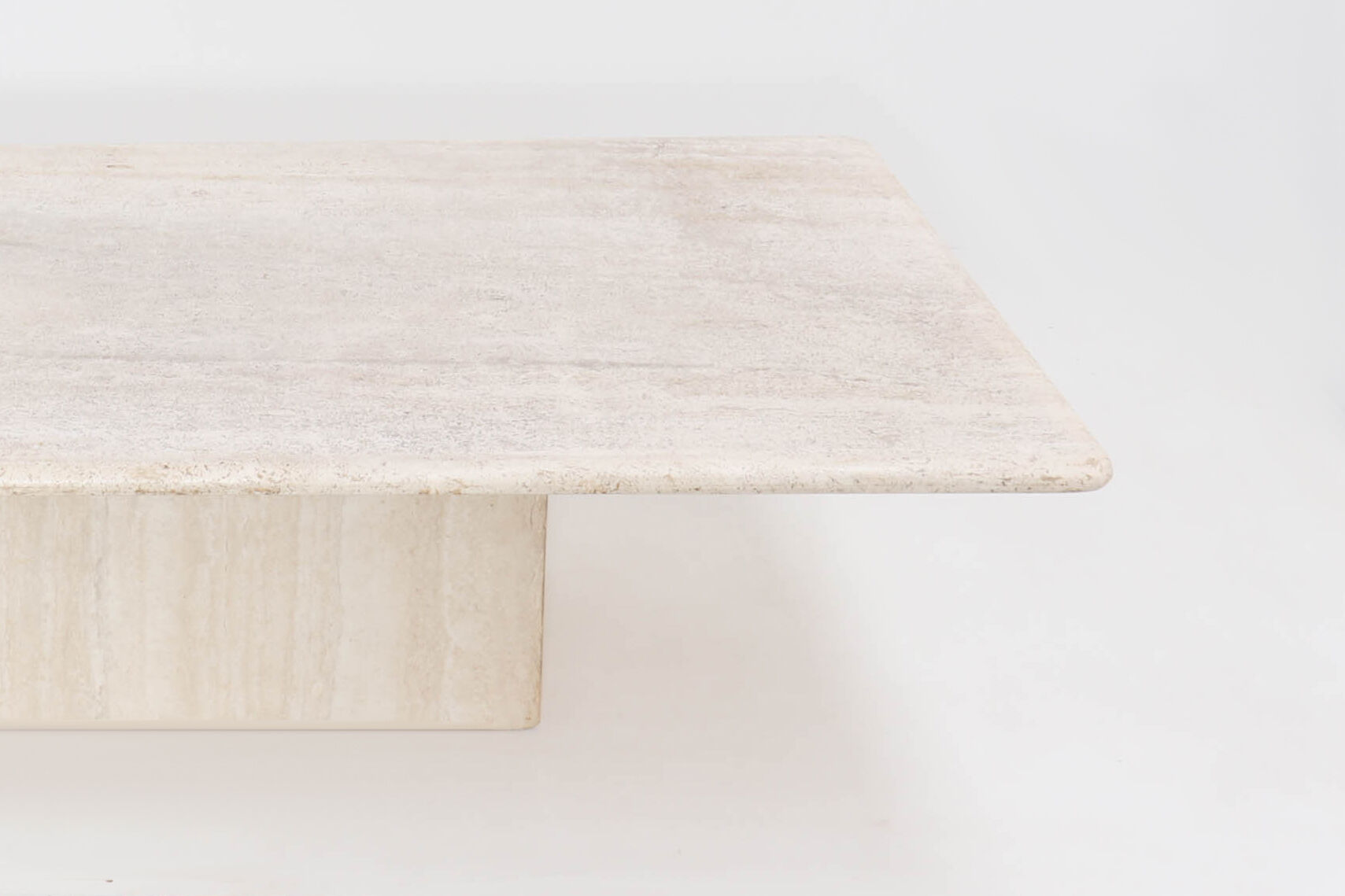 Mid century vintage travertine coffee table
