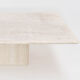 Table basse en travertin vintage du milieu du siècle