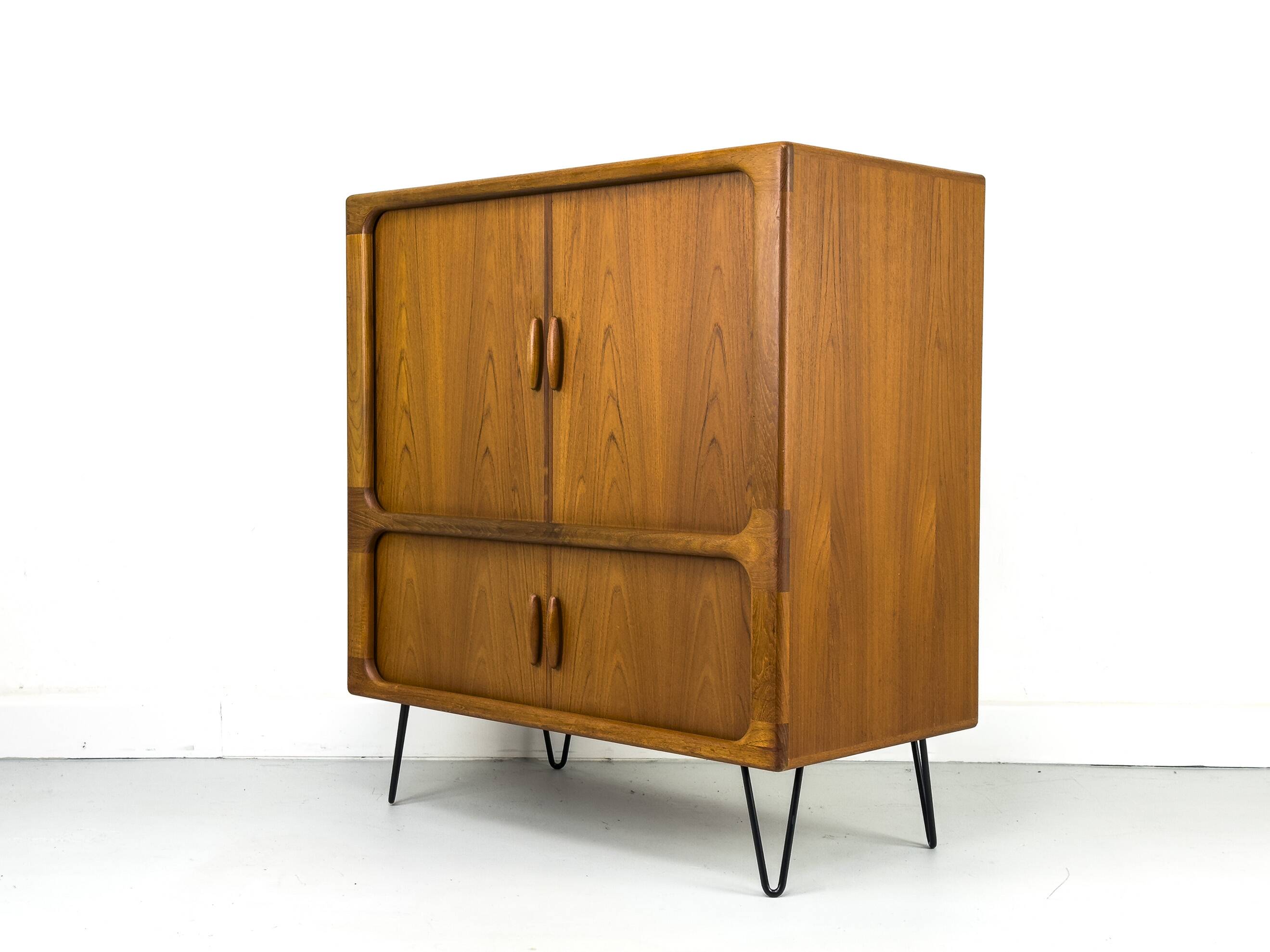 Danish Teak Hi-Fi Sideboard with Tambour Doors from Dyrlund, 1970s