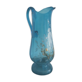 Pichet en verre bleu